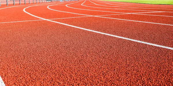 Sport running track for running and jogging for excercise and competition on stadium, Athletic running track for running race. Sport and excercise concept