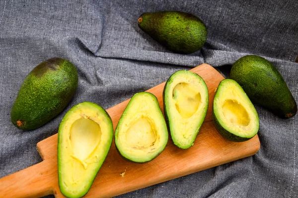 Fette Avocado Avocado Insalata Ricetta Sfondo Cibo Con Avocado Fresco — Foto Stock