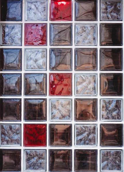 Kırmızı ve berrak cam dokusu