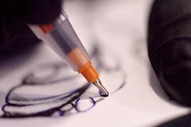 Macro Photo, Pen Rod Draws Layout