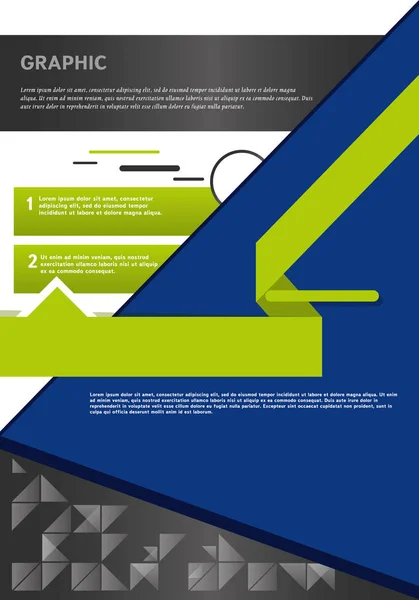Infografics Färgade Affischen Mall — Stock vektor