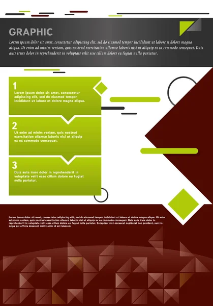 Infografics Kolorowy Plakat Szablon — Wektor stockowy