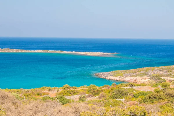Beautiful Beach Crete Turquoise Water Popular Tourist Beach Kolokitha Beach — Stock Photo, Image
