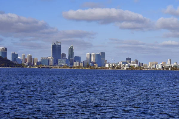 Perth Australia Novembre 2017 Skyline Perth Sul Fiume Swan Con — Foto Stock