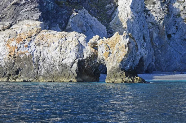 Grecia Trypia Petra Roccia Cava Sull Isola Skiatos — Foto Stock