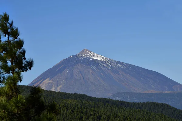 Spagna Isole Canarie Tenerife Teide Montagna Punto Riferimento Naturale Dell — Foto Stock