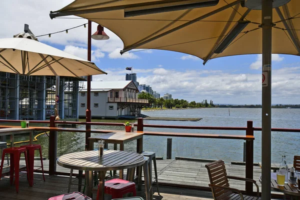 Perth Australien November 2017 Pub Och Restaurang Stranden Swan River — Stockfoto
