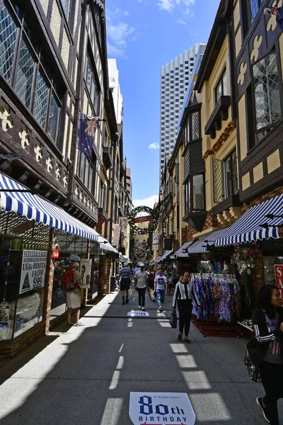 Perth Australia Noviembre 2017 Personas Identificadas Corte Londres Prefieren Compras — Foto de Stock