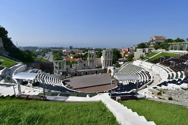 Bulharsko Starořímskému Divadlu Plovdivu — Stock fotografie