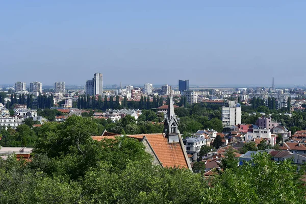 Болгарія Пловдив Cityview Від Nebet Хілл Різних Будівлях Західних Пловдив — стокове фото