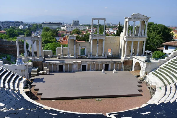 Bulgaria Antico Teatro Romano Plovdiv — Foto Stock