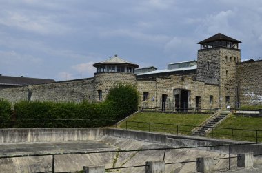 Avusturya, konsantrasyon kampına Mauthausen, Holocaust memorial Upper Austria WWII dan