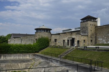 Avusturya, konsantrasyon kampına Mauthausen, Holocaust memorial Upper Austria WWII dan