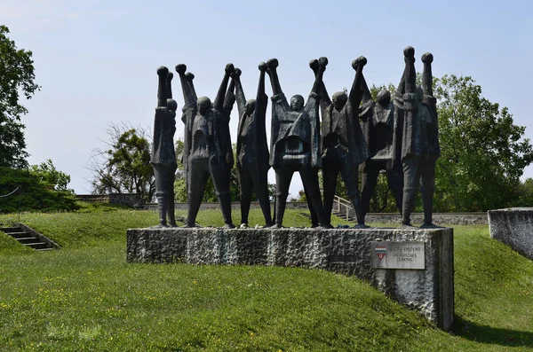 Mauthhausen Oostenrijk Juli 2018 Hongaarse Memorial Concentratiekamp Mauthausen Holocaust Memorial — Stockfoto