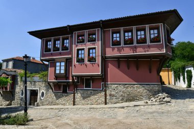 Bulgaristan, Plovdiv, Old Town geleneksel yapı bina aka Staria Grad bölge, şehir kültür 2019 Avrupa başkenti oldu