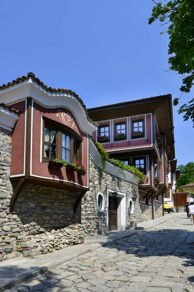 Болгария Пловдив Здание Традиционной Структуре Старом Городе Иначе Старая Град — стоковое фото
