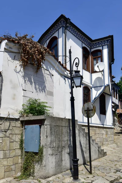 Bulgária Plovdiv Edifício Estrutura Tradicional Distrito Cidade Velha Aka Staria — Fotografia de Stock