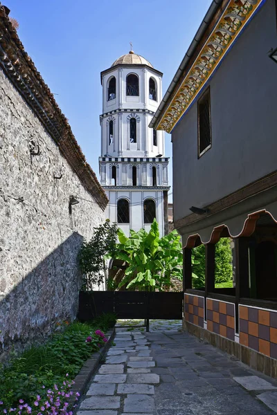 Bulgarije Plovdiv Veronderstelling Kathedraal Met Toren Oude Stadswijk Aka Staria — Stockfoto