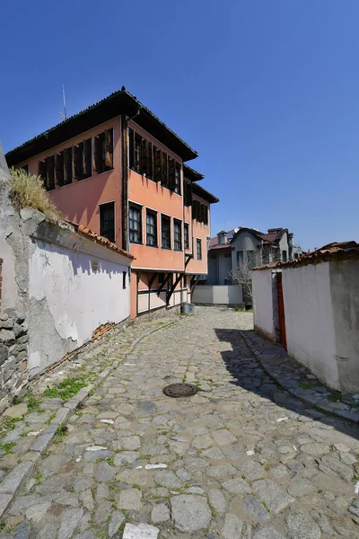 Bułgaria Płowdiw Tradycyjnej Struktury Dzielnicy Stare Miasto Aka Staria Grad — Zdjęcie stockowe