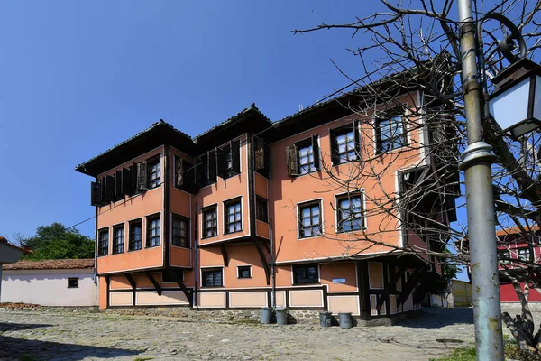 Bulgarien Plovdiv Byggnad Traditionell Struktur Gamla Stadsdelen Aka Staria Grad — Stockfoto