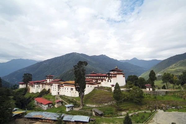 Asien Trongsa Dzong Centrala Bhutan — Stockfoto