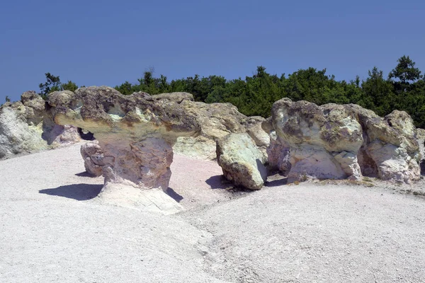 Bulgaria Natural Phenomenon Rock Formation Named Mushroom Rocks Aka Stone — Stock Photo, Image