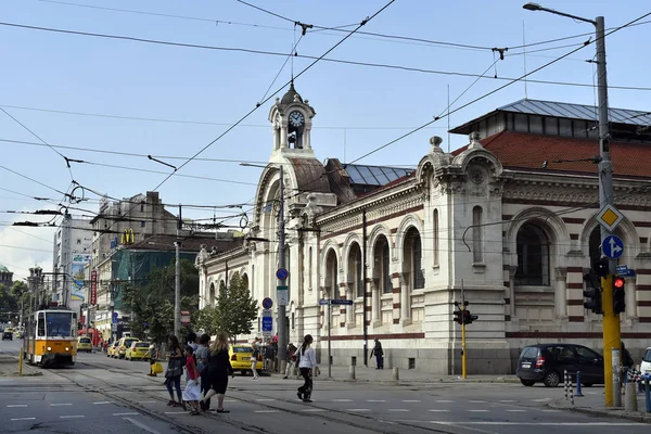 Sofia Bulgaria June 2018 Unidentified People Traffic Maria Luisa Boulevard — Stock Photo, Image