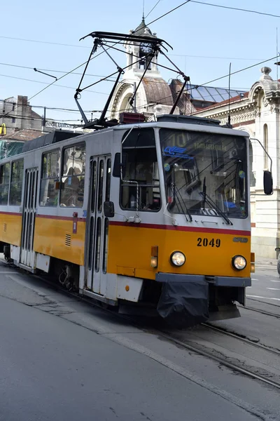 Sofia Bulgarije Juni 2018 Publiek Tram Maria Luisa Straat Met — Stockfoto