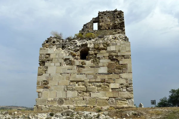 Yunanistan Amphipoli Kuzey Kulesi Harabe Içinde Antik Anıt — Stok fotoğraf