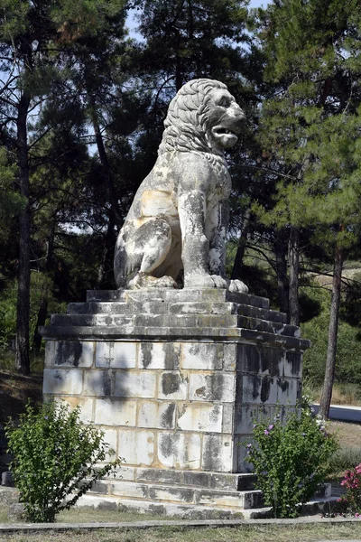 Grecia Antiguo León Piedra Anfípoli — Foto de Stock