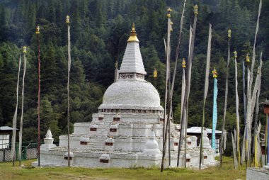 Butan, Chendebji Chorten Nepal tarzında inşa.