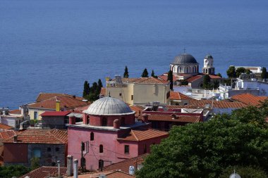 Yunanistan, Kavala, Panagia bölge Halil Bey Camii ve Ortodoks Kilisesi