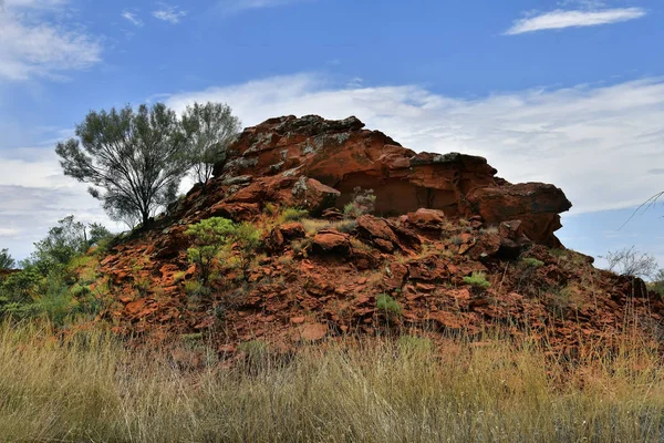 Australia Pubblico Ewaninga Conservation Reserve Area Con Incisioni Preistoriche Sito — Foto Stock