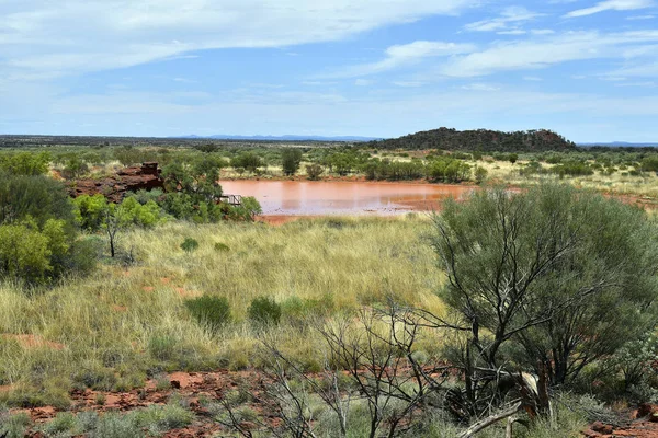 Australia Reserva Pública Conservación Ewaninga Área Con Grabados Prehistóricos Sitio — Foto de Stock