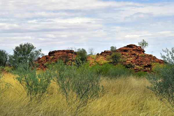 Austrália Reserva Pública Conservação Ewaninga Área Com Gravuras Pré Históricas — Fotografia de Stock