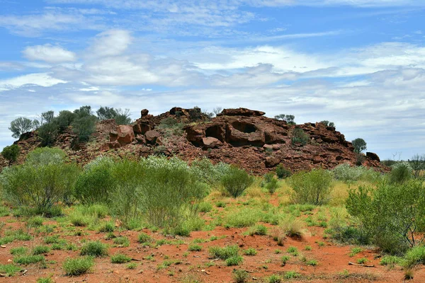 Australia Reserva Pública Conservación Ewaninga Área Con Grabados Prehistóricos Sitio —  Fotos de Stock