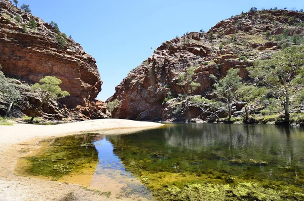 Australia Ellery Creek Big Hole Lago Pozzo Acqua Nel Parco — Foto Stock