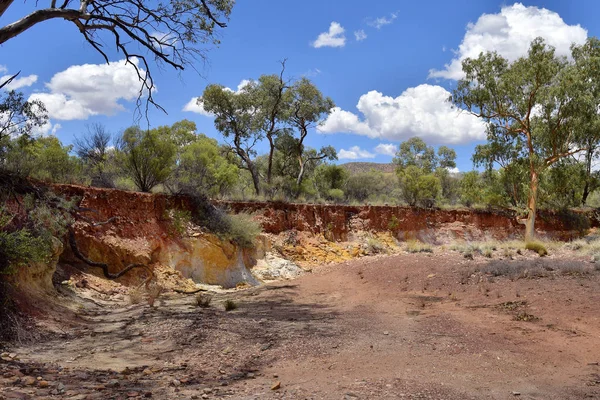 Australien Ockerfarbene Gruben West Mcdonnell Range Nationalpark Ockerfarbene Gruben Die — Stockfoto