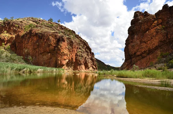 Austrálie Glen Helen Západním Mcdonnell Oblast Národního Parku Pěkné Místo — Stock fotografie