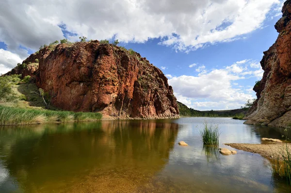 Australia Glen Helen Parque Nacional West Mcdonnell Range Lugar Agradable —  Fotos de Stock