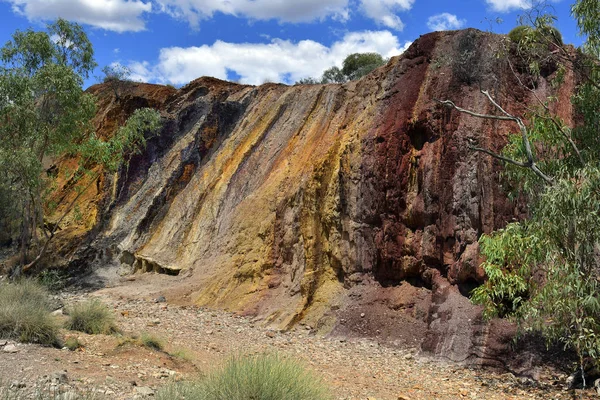 Australien Ockerfarbene Gruben West Mcdonnell Range Nationalpark Ockerfarbene Gruben Die Stockfoto