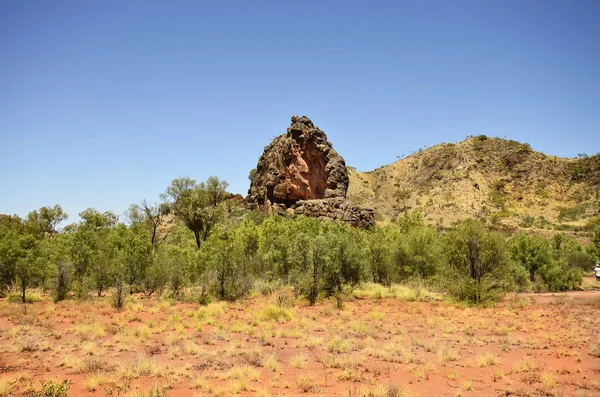 Australien Corroboree Rock East Mcdonnell Range Nationalpark Heiliger Ort Für — Stockfoto