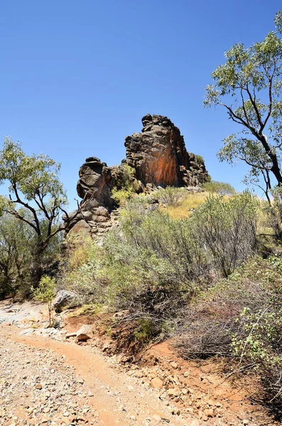 Australia Sendero Alrededor Corroboree Rock Parque Nacional East Mcdonnell Range —  Fotos de Stock