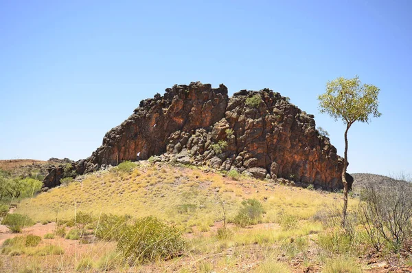 Australia Corroboree Rock Parque Nacional East Mcdonnell Range Sitio Sagrado —  Fotos de Stock