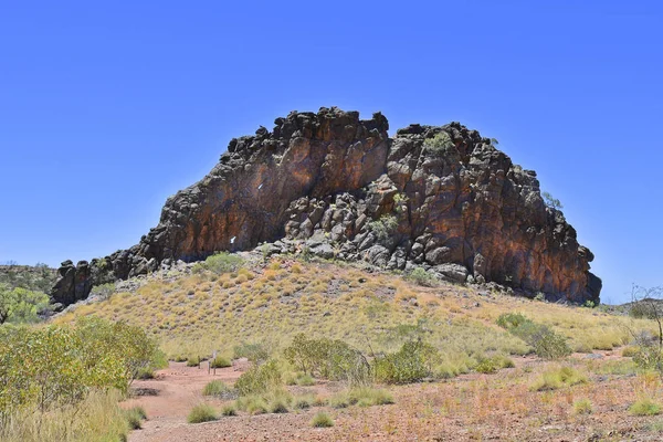 Australia Corroboree Rock Parque Nacional East Mcdonnell Range Sitio Sagrado —  Fotos de Stock