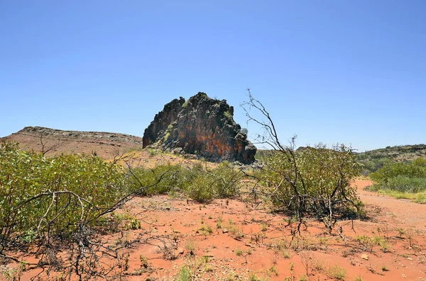 Austrálie Otravná Záležitost Rock East Mcdonnell Oblast Národního Parku Posvátné — Stock fotografie