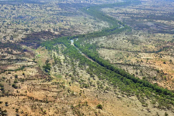 Australien Luftaufnahme Über Die Outback Landschaft Rund Die Alice Quellen — Stockfoto