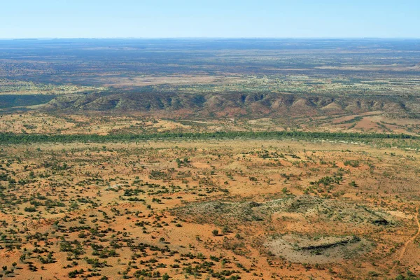 Austrálie Letecký Pohled Krajinu Vnitrozemí Kolem Alice Springs — Stock fotografie