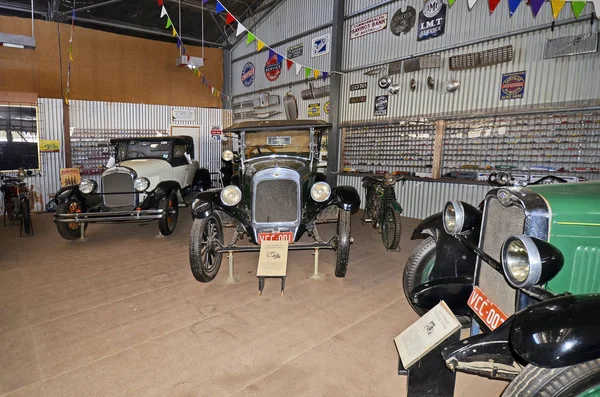 Alice Springs Austrália Novembro 2017 Carros Antigos Bicicletas Museu Ghan — Fotografia de Stock