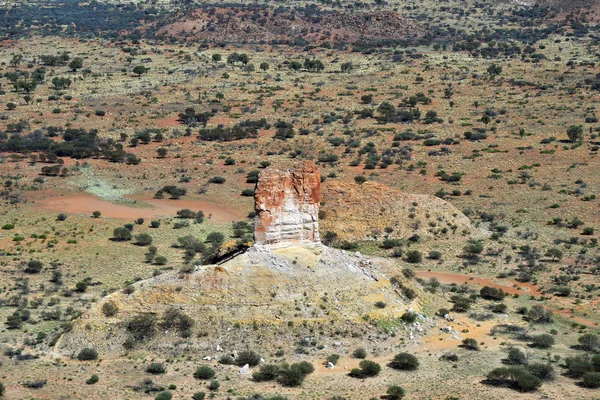 Australia Veduta Aerea Notevole Chambers Pillar Rock Nell Outback Del — Foto Stock